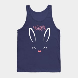 Bunny Face Easter Design Tank Top